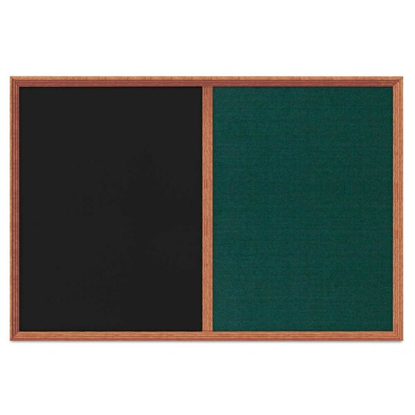Enclosed Corkboard, 1 Door, 48"x36", 4" Fra